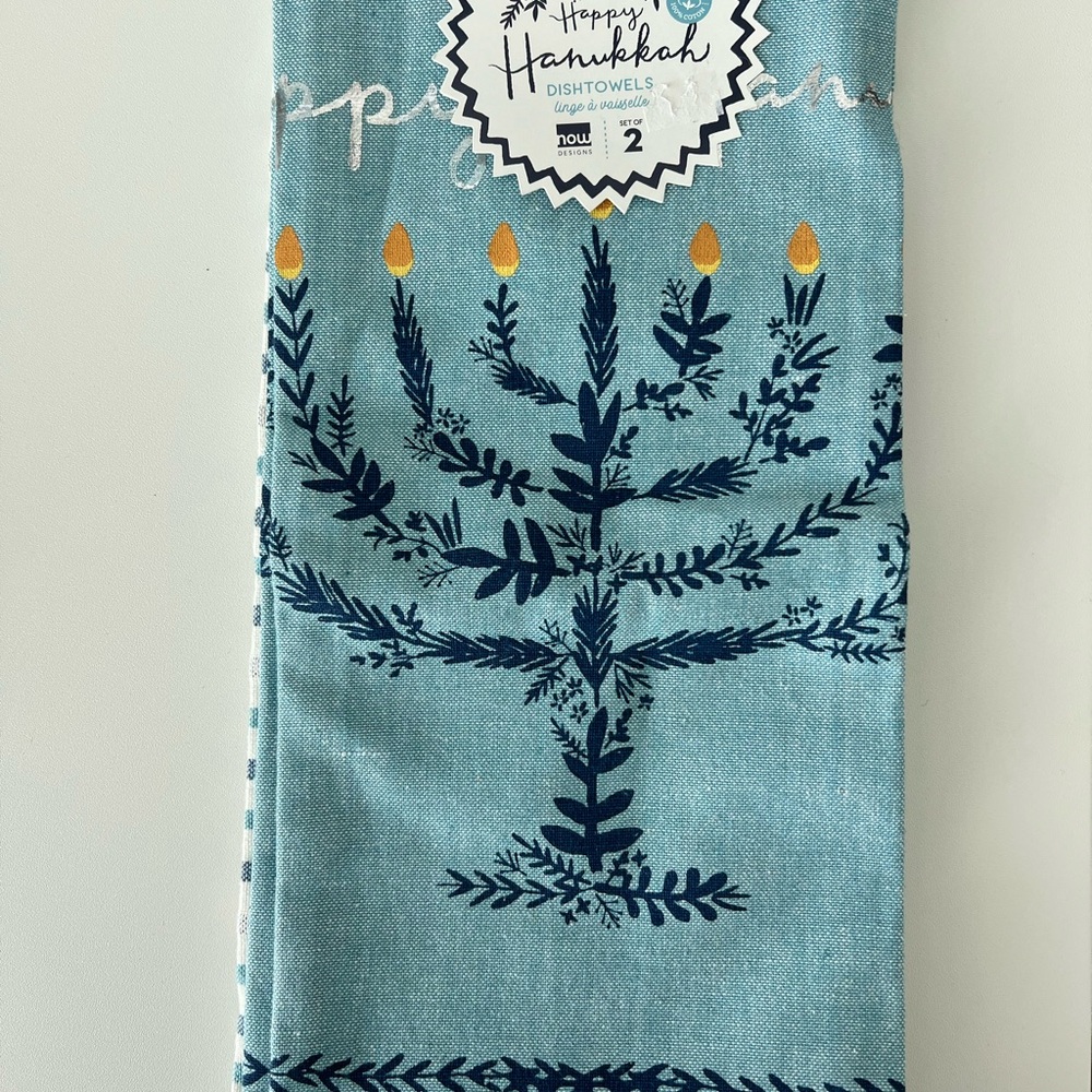 Set of two Hanukkah Dish Towels brand New!